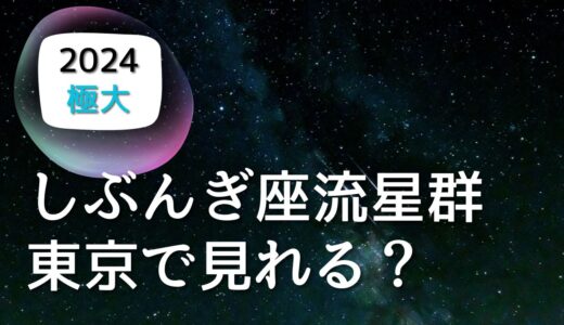 【2024】しぶんぎ座流星群は東京で見るチャンスはある？極大と方角と時間をチェック！